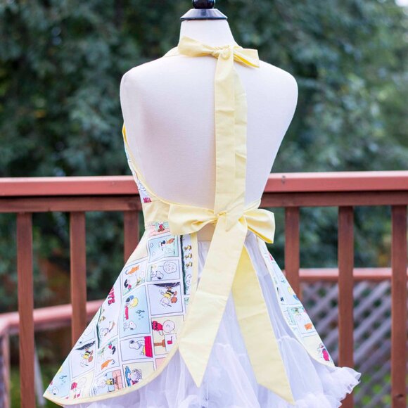 Peanuts Charlie Brown Handmade 50's Style Pin-up apron - One of a kind! - Picture 2 of 5
